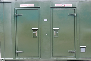 Металлические входные двери контейнера