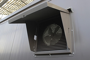 Фотография внешней вентиляции контейнера модульного
