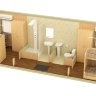 Жилой металлический контейнер с санузлом и душем раздельные комнаты - 2 человека