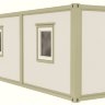 Жилой металлический контейнер эконом с раздельными комнатами - 2 человека