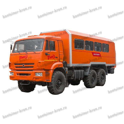 Вахтовый автобус для ремонтных бригад на шасси КАМАЗ 43118 комплектация С-2 расширенная