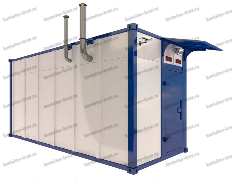 Разработан блок-контейнер для размещения шкафов управления и связи для работы в условиях высокой запыленности воздуха